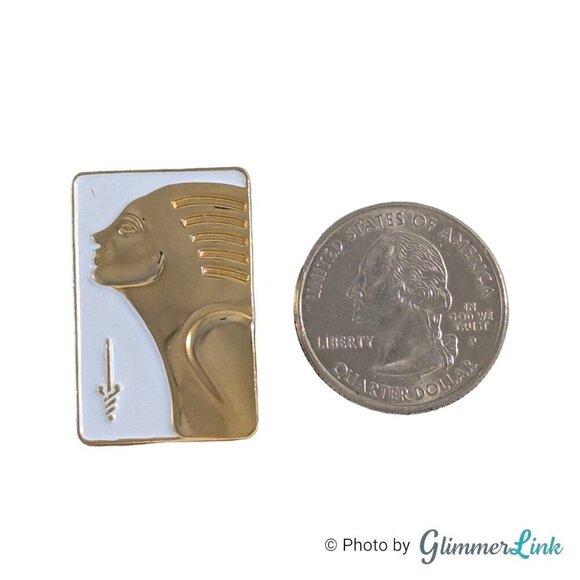 Vintage American Cancer Society Enamel Gold Tone Brooch Pin - Picture 2 of 6